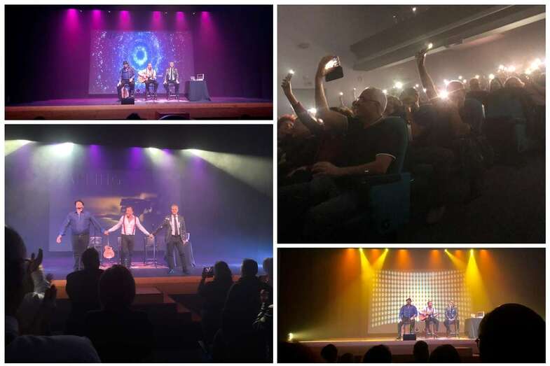 Momentos del concierto de anoche en el Teatro Municipal (Foto TA)